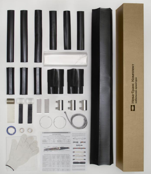 Муфта кабельная соединительная 1кВ CТп(тк) 3х(150-240мм) с болтовыми соединителями Нева-Транс Комплект 22010004