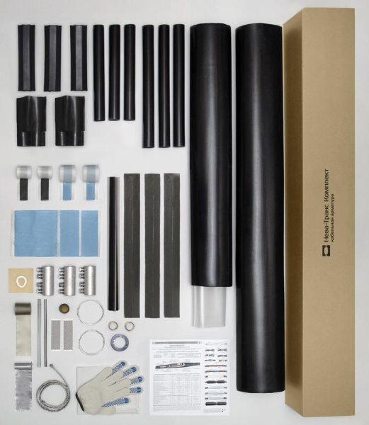 Муфта кабельная соединительная 10кВ СТп(М) 3х(150-240мм) с болтовыми соединителями Нева-Транс Комплект 22010035