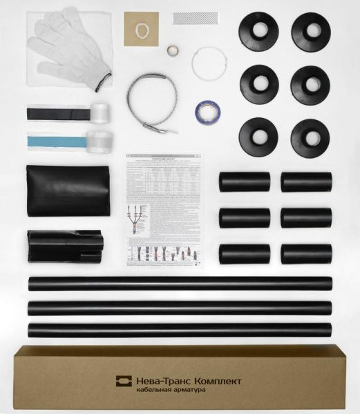 Муфта кабельная концевая наружн. установки 10кВ КНТп 3х(35-50мм) без наконечн. Нева-Транс Комплект 22020116