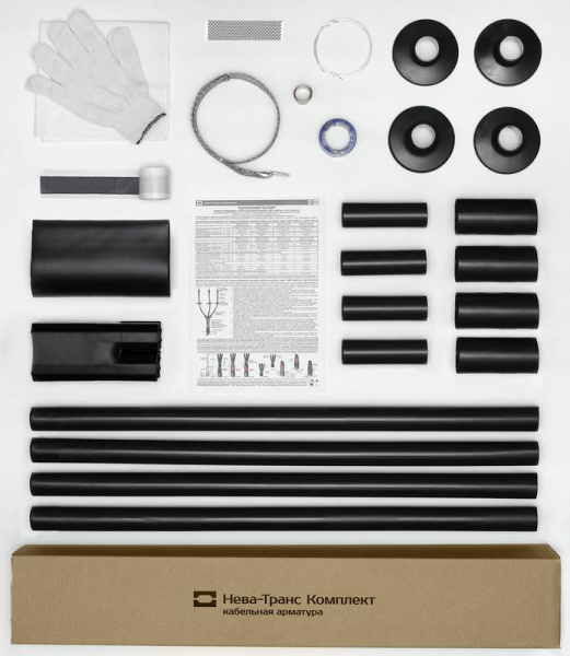 Муфта кабельная концевая наружн. установки 1кВ КНТп 4х(150-240мм) без наконечн. Нева-Транс Комплект 22020074