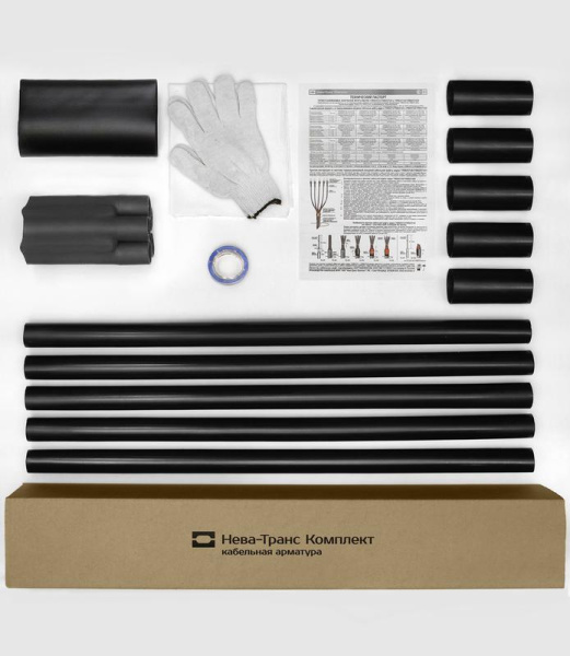 Муфта кабельная концевая наружн. установки 1кВ ПКНТп 5х(16-25мм) без наконечн. Нева-Транс Комплект 22020083